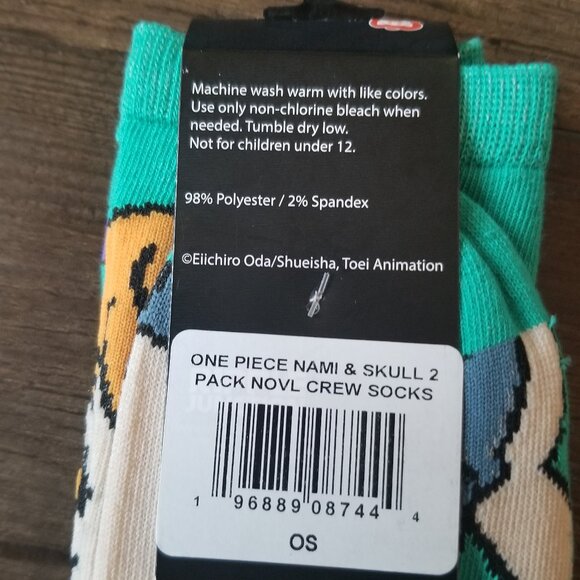 One Piece Nami and Skull 2 pairs of socks - Picture 6 of 7